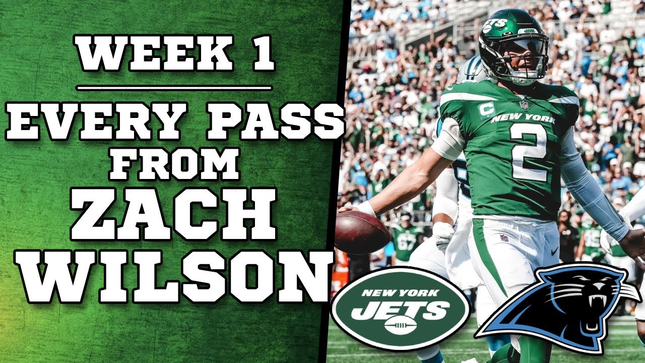 Zach Wilson Highlights - Week 1 - Every Pass