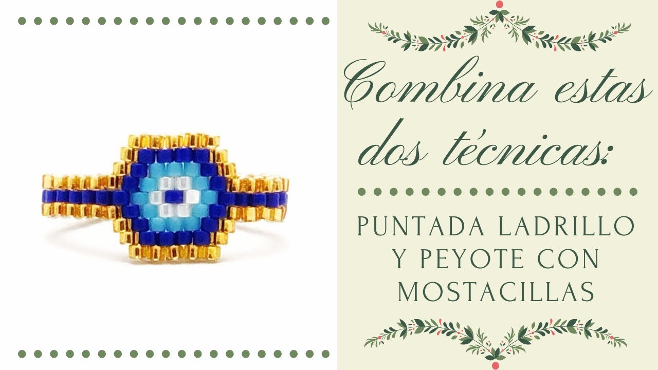 💍 ANILLO ojo turco en mostacilla MIYUKI