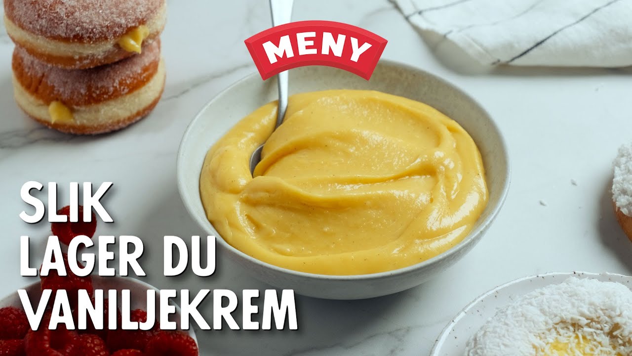 Slik lager du vaniljekrem