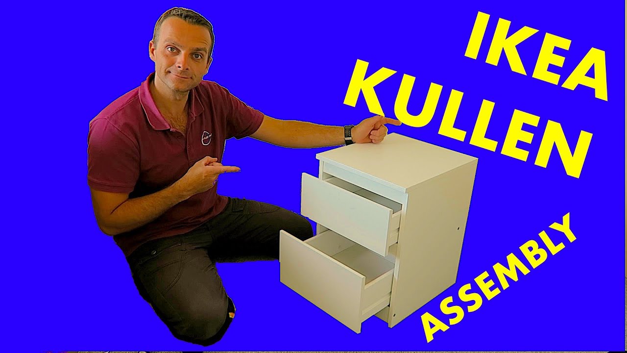 IKEA KULLEN Chest of 2 drawers assembly
