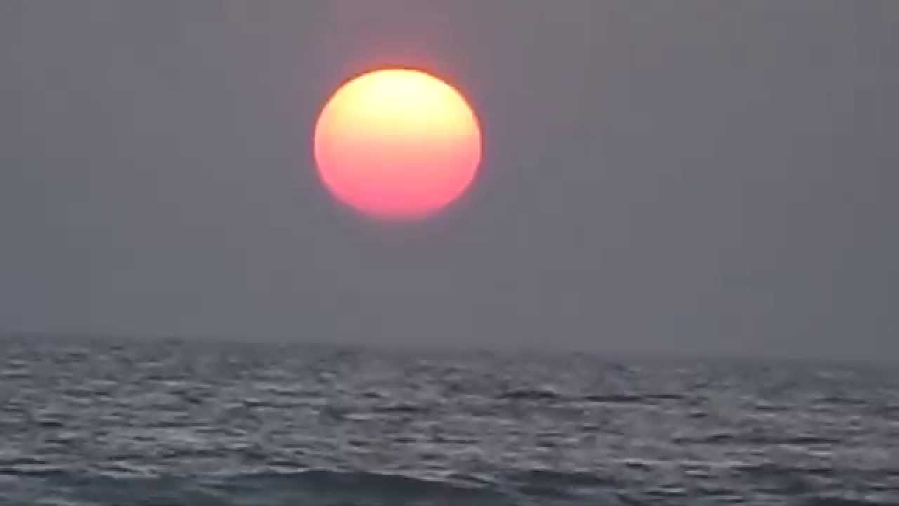 SUNRISE FROM ANDAMAN SEA (BAY OF BENGAL ) OF CAR NICOBAR ISLAND, ANDAMAN,INDIA, AS ON( 26- 01- 2014)