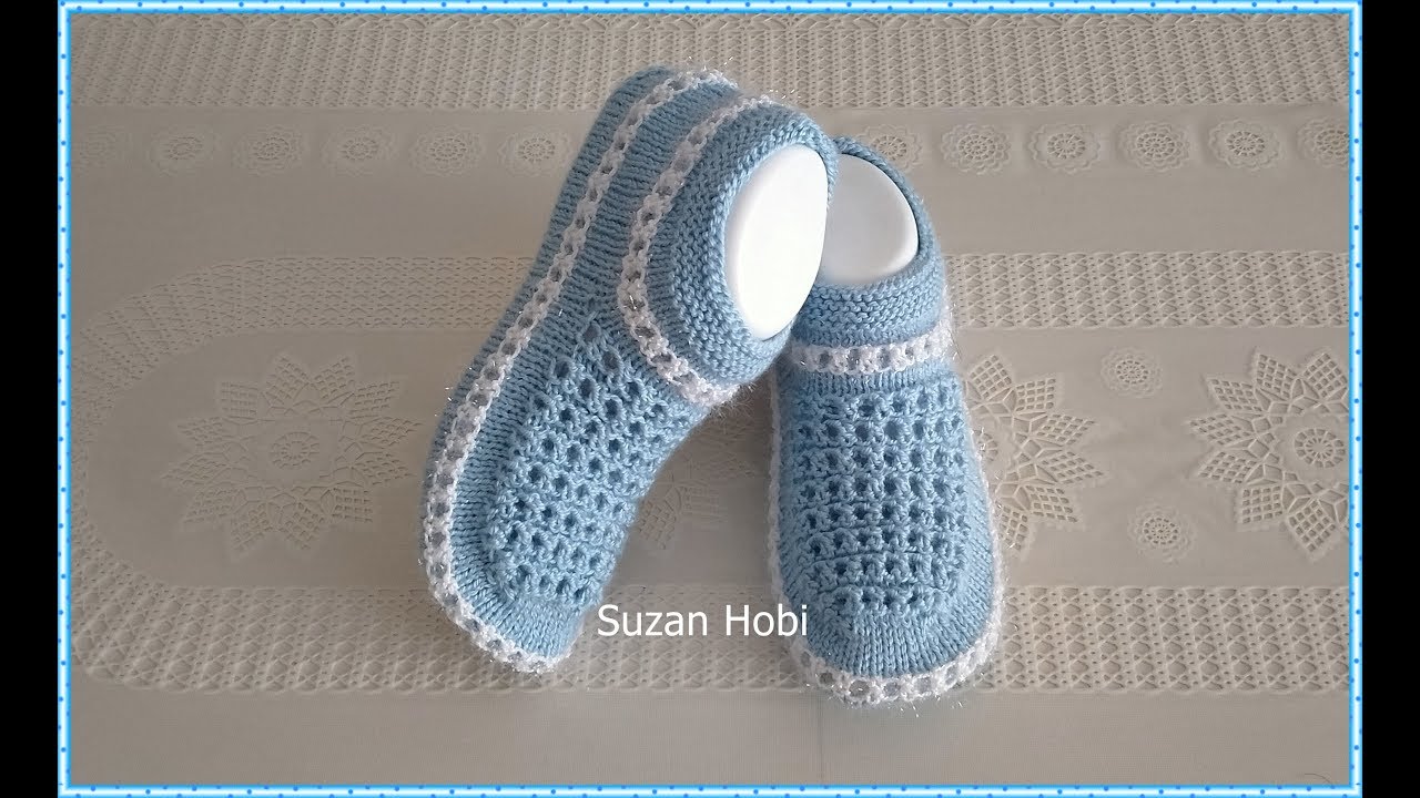 Hem Çok Kolay Hemde Çok Şık Bot Patik Modeli :) Knit Socks / Knit Slippers