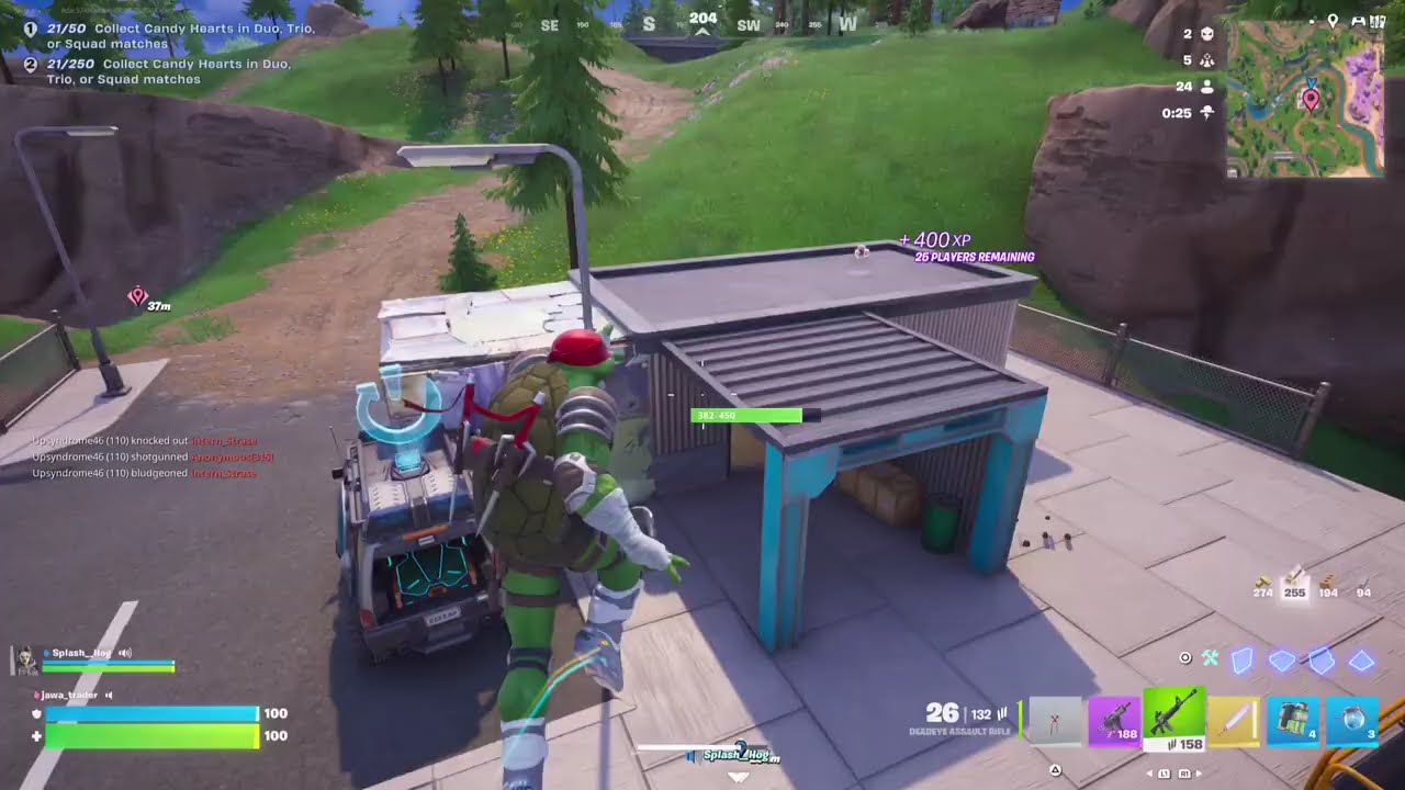 Victory Royale: Fortnite Battle Royale TMNT Duo - Raphael and Casey Jones Get the Win (2/6/26)