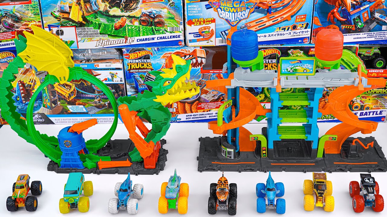 Hot Wheels Collection Unboxing Review ASMR | Hot Wheels Dragon Drive Firefight Set