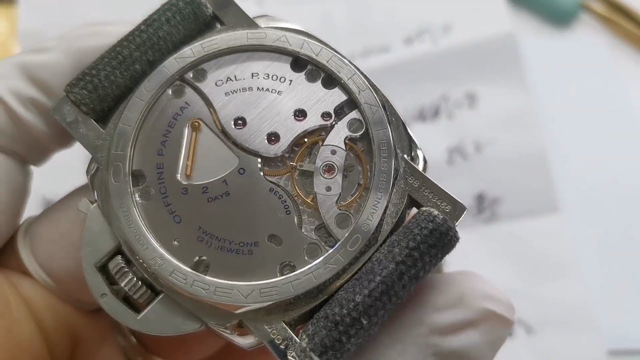 PANERAI P3001 Movement Seriously Oxidized Due To Water Intrusion, Refurbishment & Maintenance