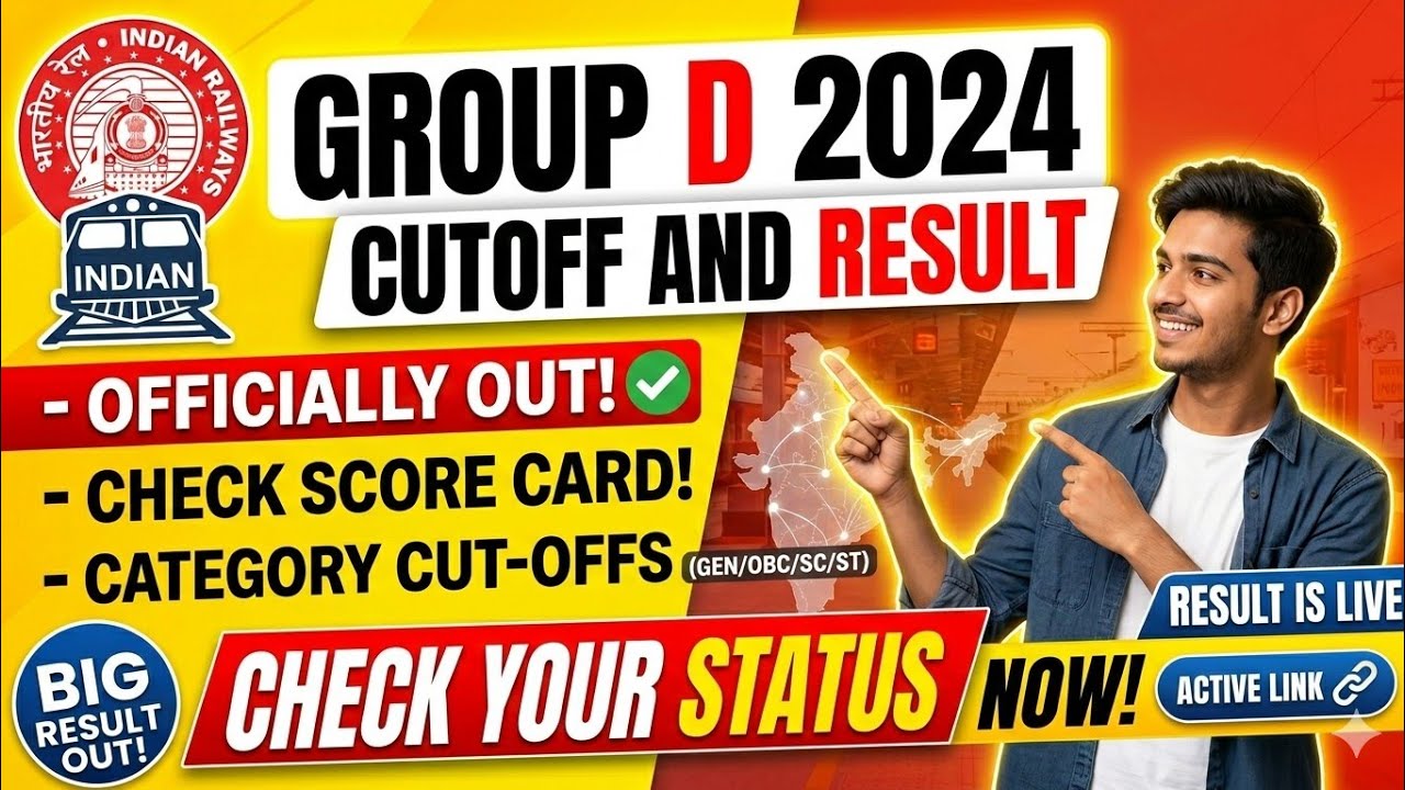 Group d 2024 2025 cutoff marks and result all zone #jobstudy2026 