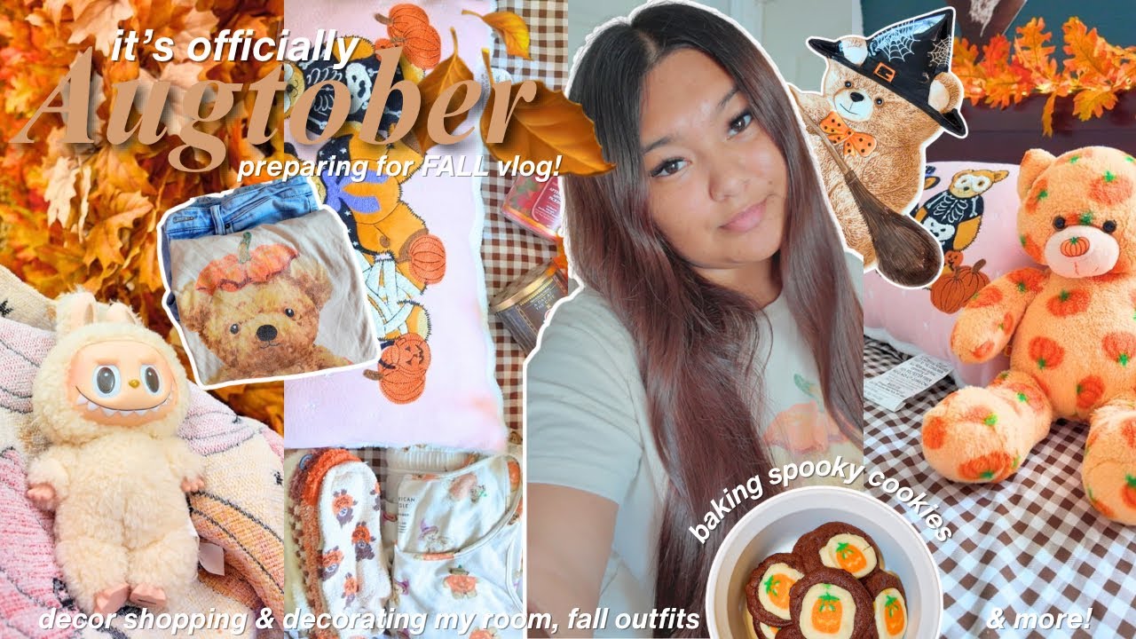 preparing for FALL🧸🍂 fall decor shopping, decorating my bedroom, fall baking & more!
