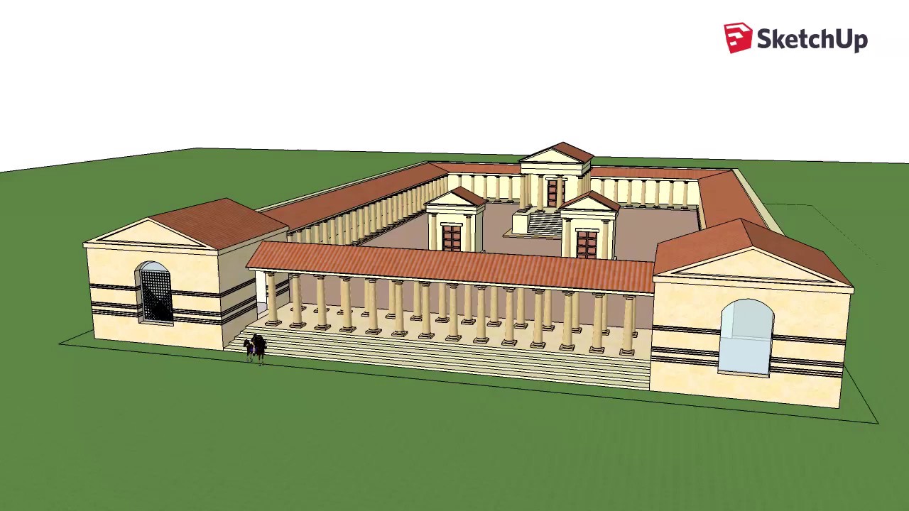Alauna (Manche - France) - Restitution du sanctuaire principal phase 2