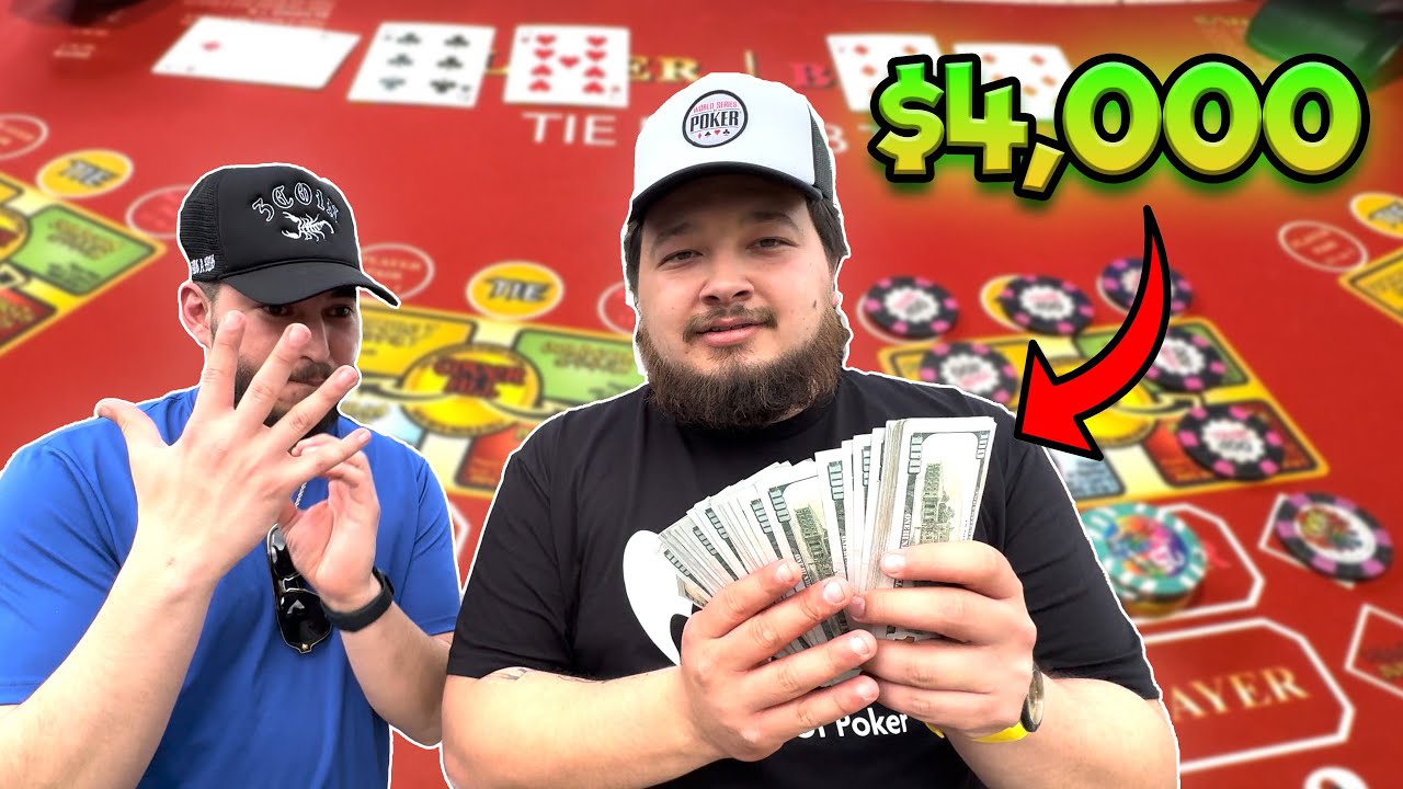 БЛЭКДЖЕК И БАККАРА с высоким лимитом $4000 в прямом эфире! (Лас-Вегас)