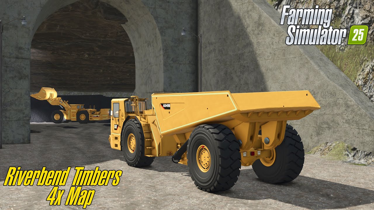 FS25🚧 Riverbend Timbers 4x BETA Map 👷‍♂️ Episode 4 - Work in Underground Mine 🚧 Farming Simulator 25
