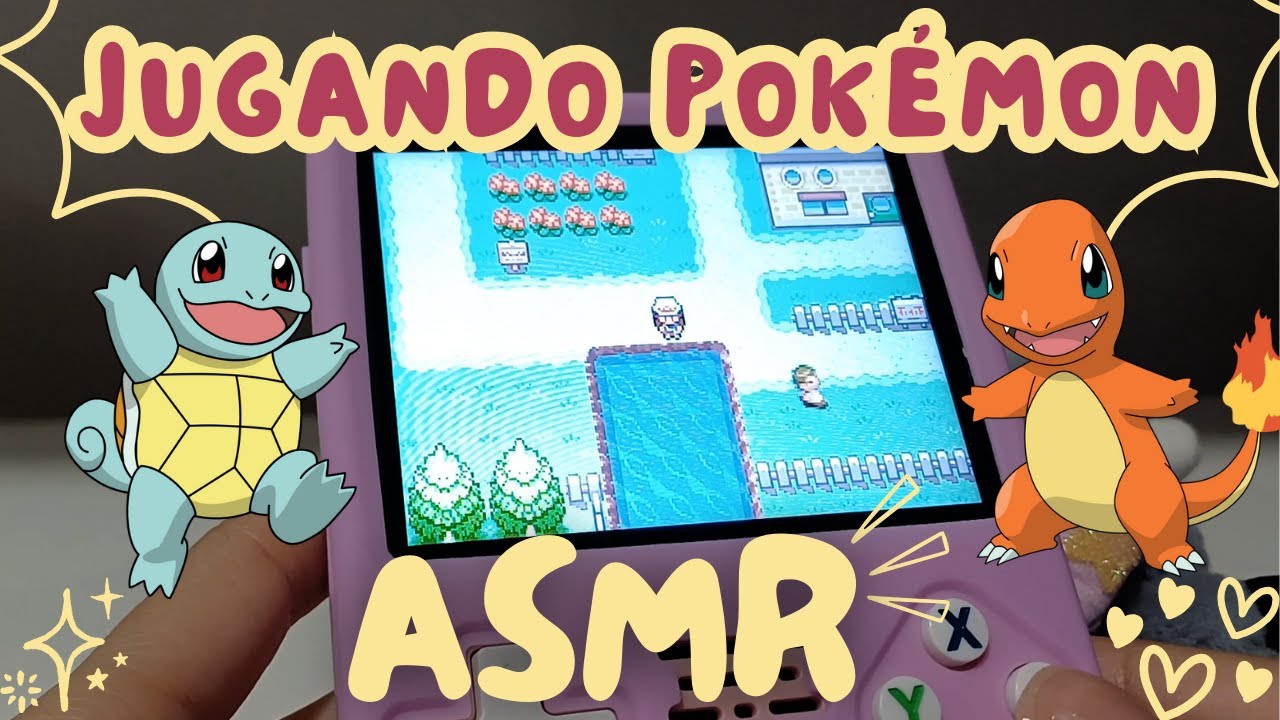 🎮 ASMR Jugando Pokémon |✨ Consola r36s Pokémon |🕹️ ASMR Probando Nueva Consola