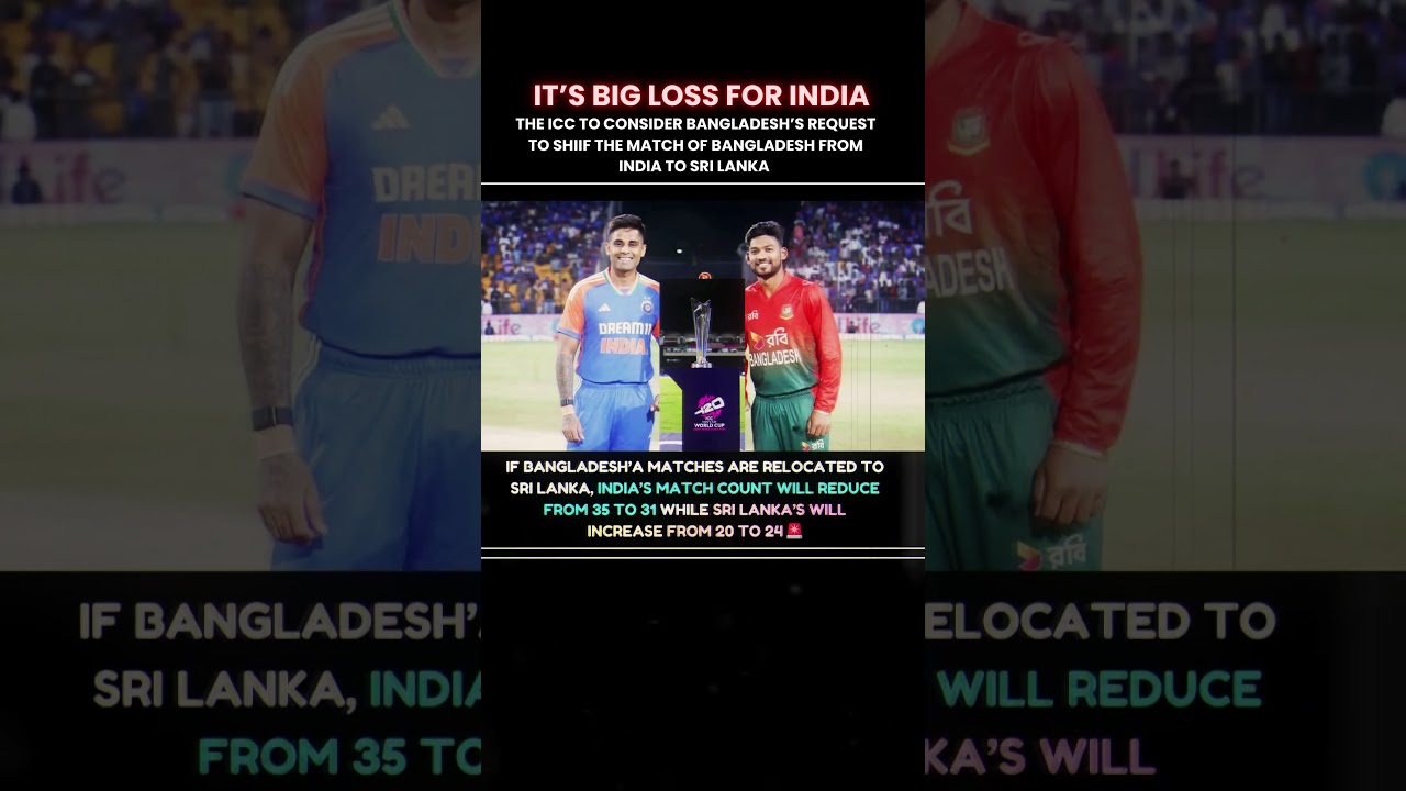 Big Blow for India as ICC Reviews Bangladesh’s Venue Change Request🚨