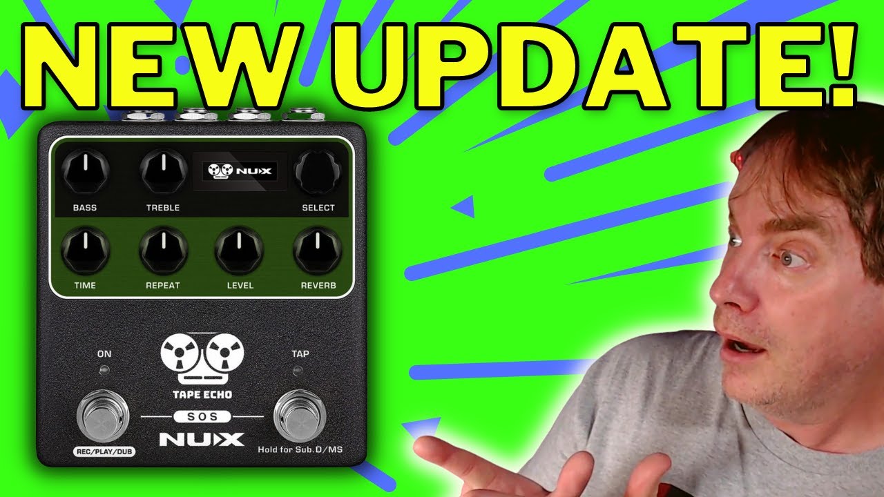 NUX Tape Echo Firmware Update with MIDI Clock Sync!