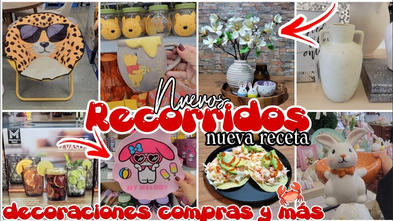 NUEVOS RECORRIDOS 🥰❤️ COMPRAS RECETA TOSTADAS DE SURIMI Y M&Aacute;S DECORACIONES PARA EL HOGAR 