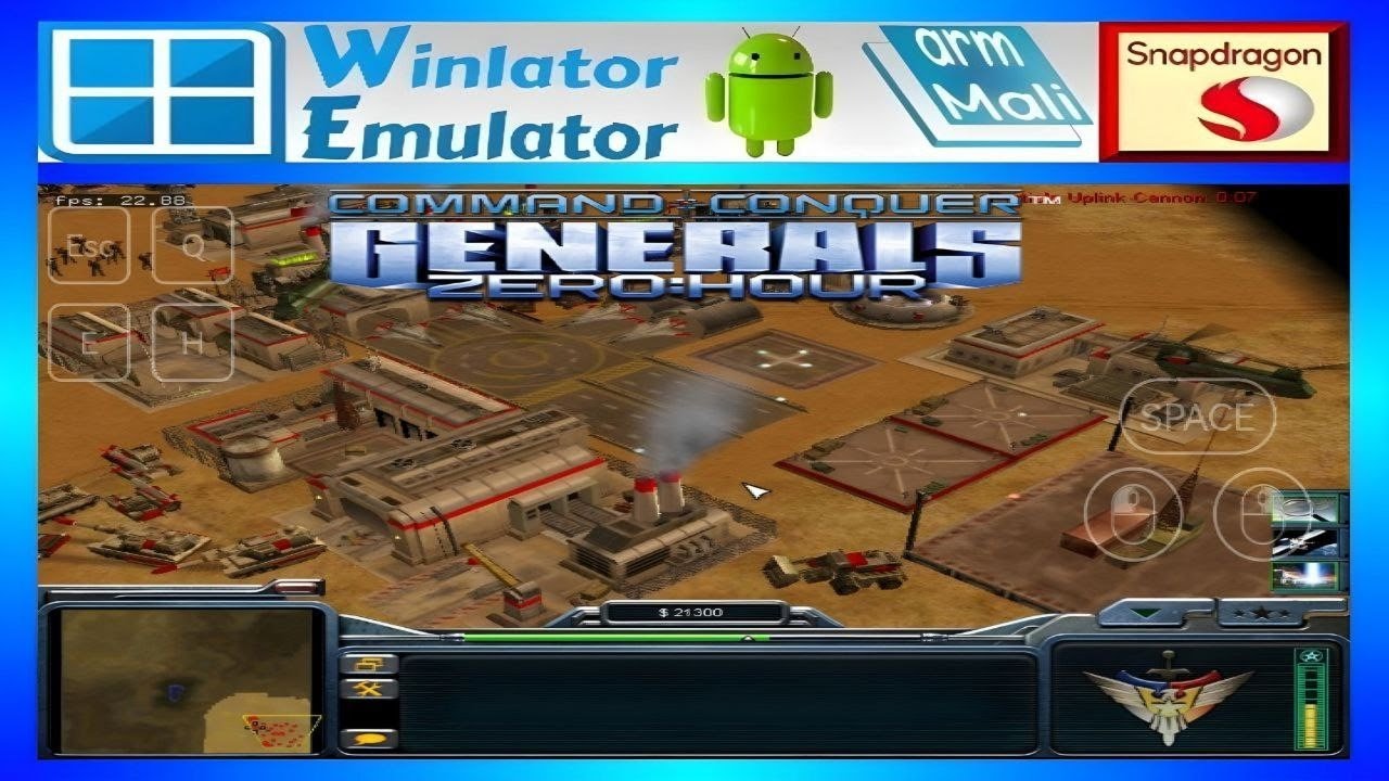 تشغيل لعبة Command and Conquer Generals على الاندرويد