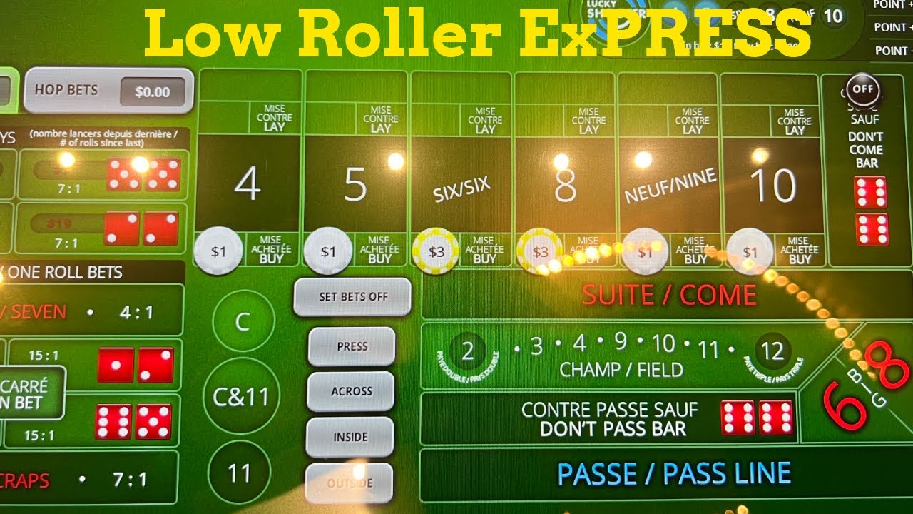 $20 Press on Bubble craps