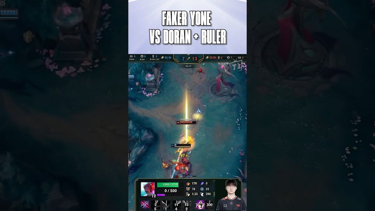 Faker Yone vs Doran + Ruler