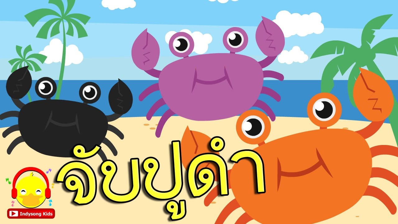 เพลงจับปูดำ ขยำปูนา 🦀 Crab song #เพลงเด็กindysong