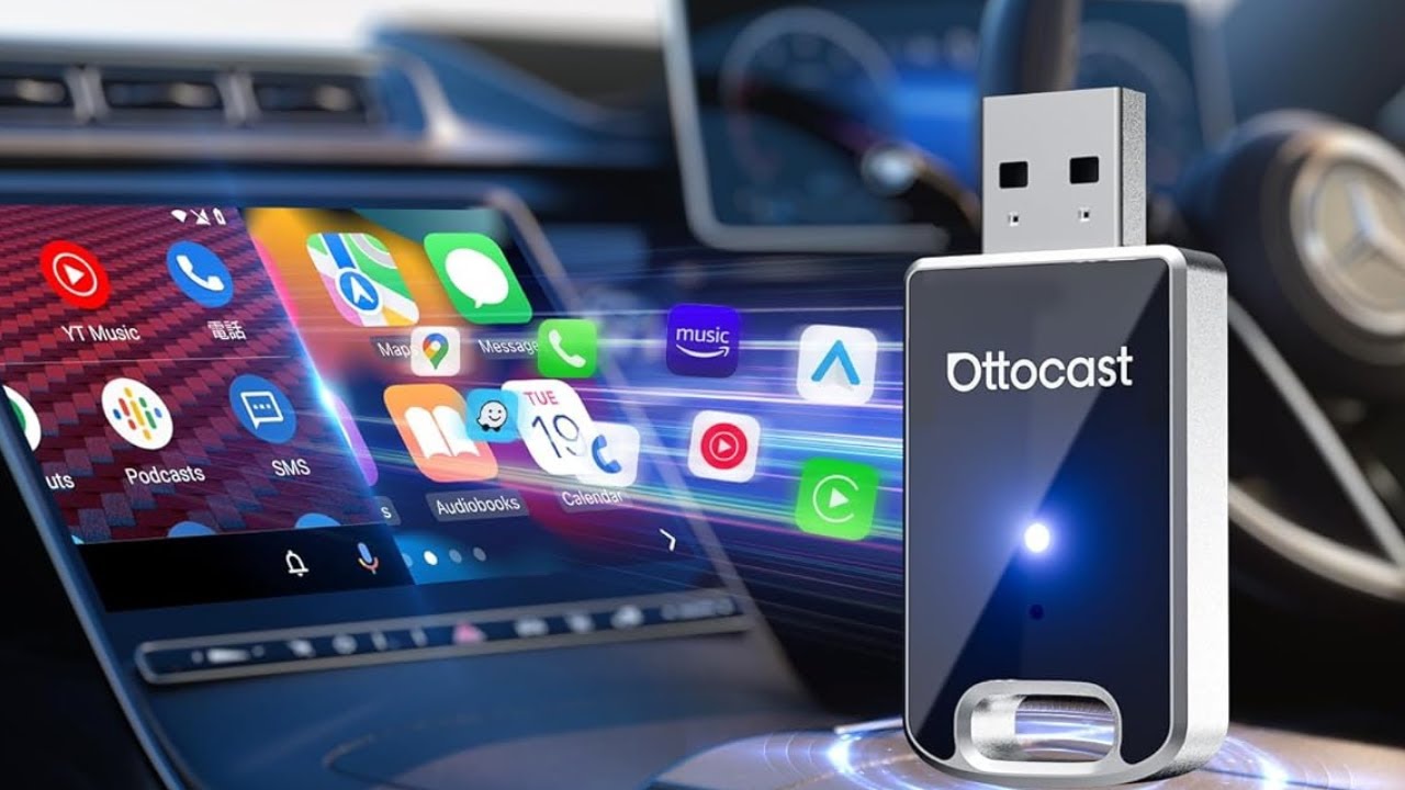 Seamless Drive: OTTOCAST Mini 2 Wireless CarPlay & Android Auto Adapter!