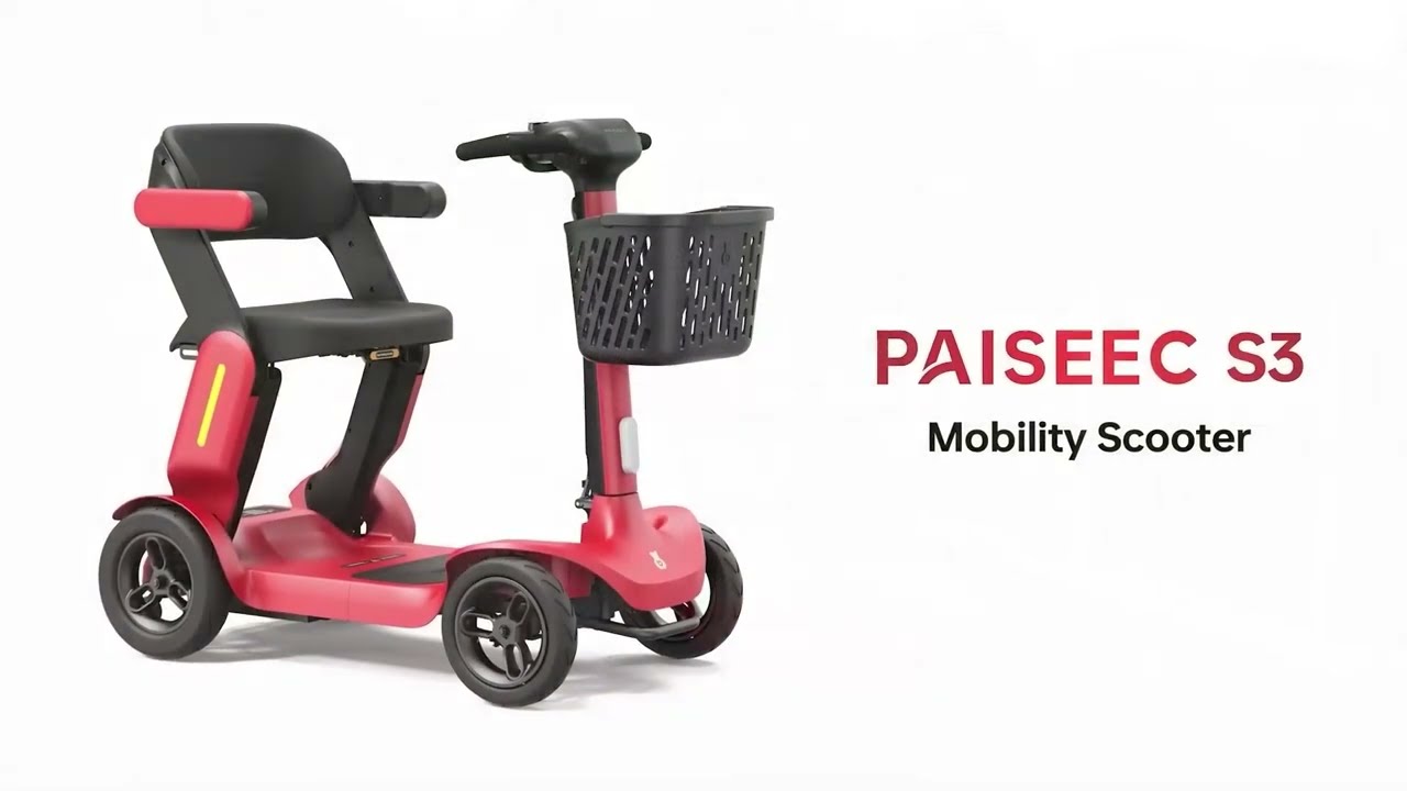 Discover the Features of the Paiseec Foldable Mobility Scooter S3!