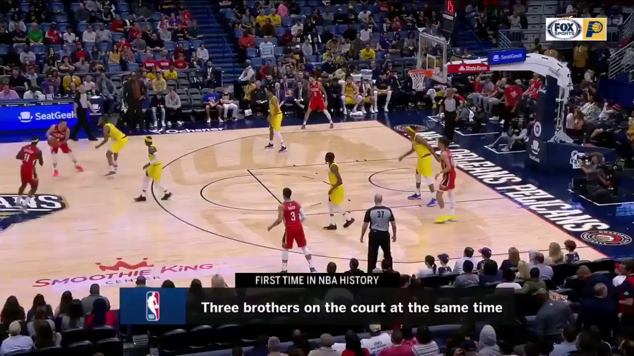 Jrue, Justin and Aaron Holiday share the court at the same time and make NBA History