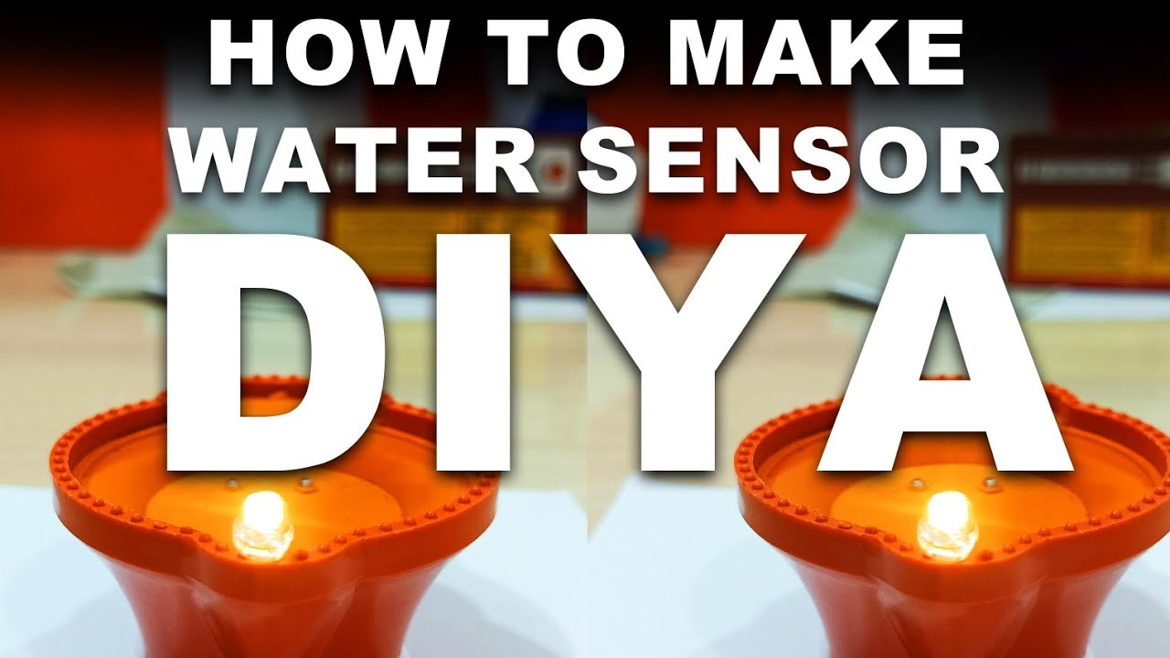 How to make Water sensor Diya at Home|| easy DIY water sensor Diya 🪔