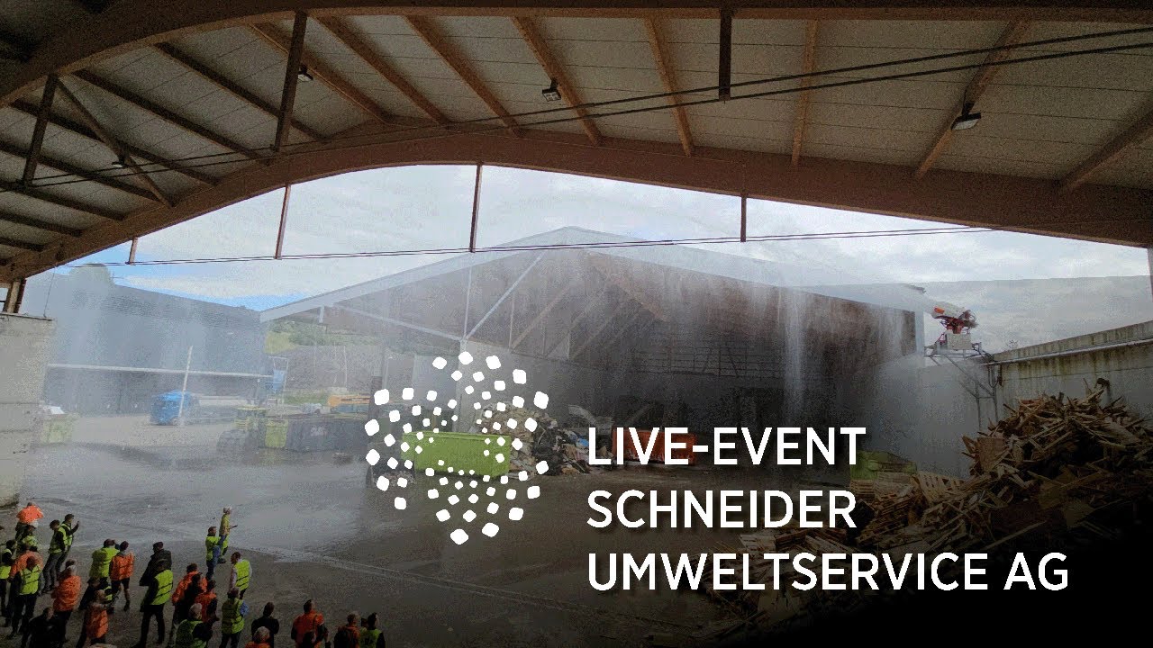 Extinguishing system by EmiControls: Real Fire Test at Schneider Umweltservice AG