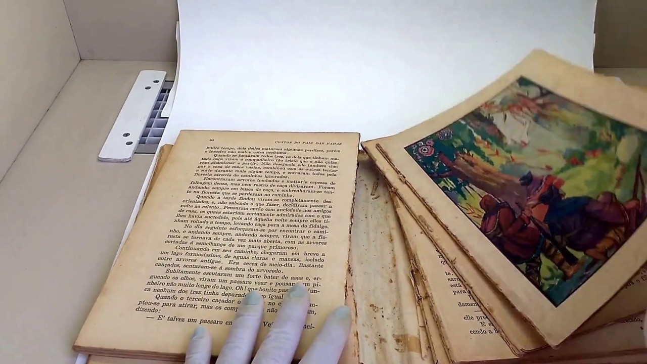 Vídeo final: documentação do processo de restauro de um livro