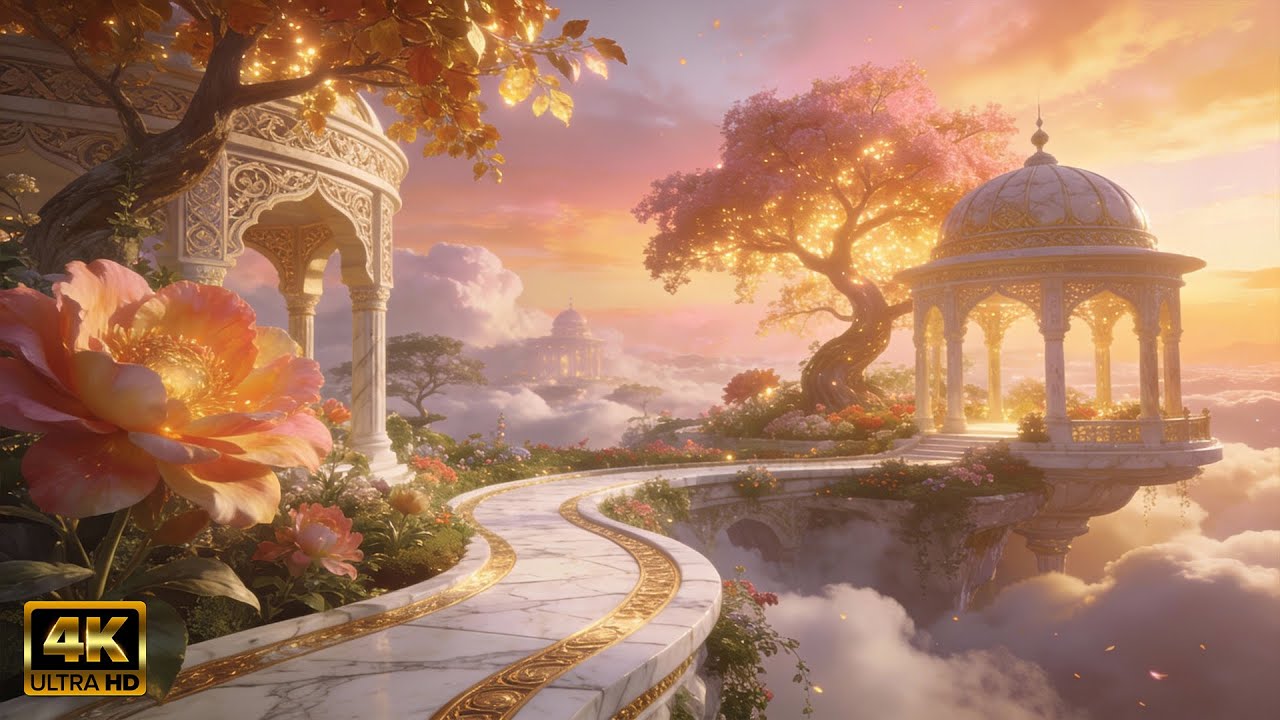 Floating City in the Sky | Stress Relief Fantasy Journey