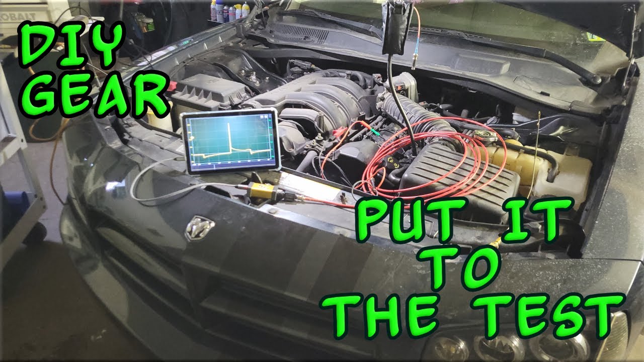 Trying out the DIY leads and pulse sensor in a Chargers crankcase and exhaust. Bang on a Budget