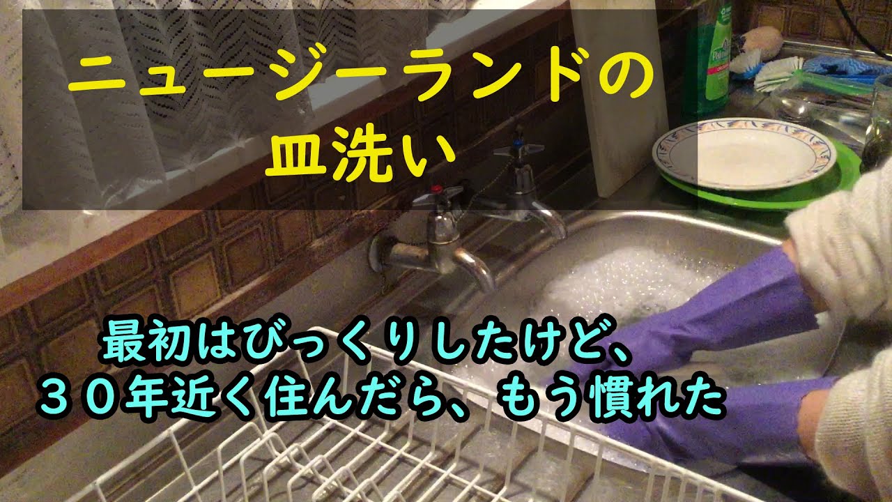 ニュージーランドの皿洗い