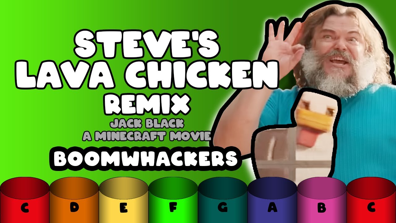 Steve's Lava Chicken Remix - Boomwhacker Play Along [Easy]