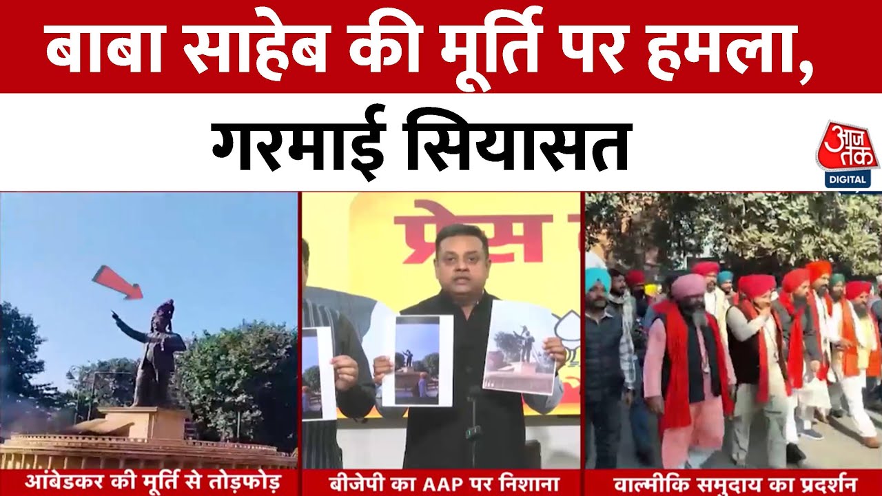 Vandalism of Dr. BR Ambedkar's Statue in Amritsar: अमृतसर में आंबेडकर की मूर्ति तोड़ने की कोशिश