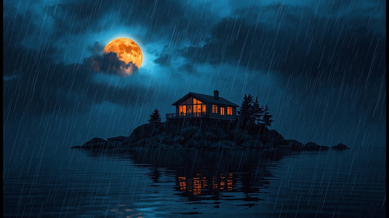 99% Fall Asleep Instantly – Rain and Thunder Sounds for Deep Sleep | Night Rain ASMR 🌧️⛈️😴