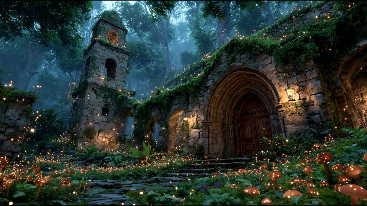 The Firefly Sanctuary of the Emerald Wilds | Medieval Fantasy Music & Animated Ambience