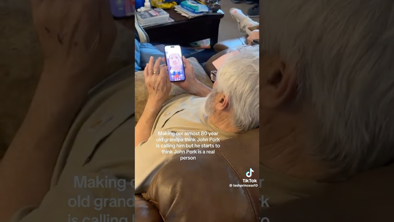 John pork is calling prank on an 80 year old grandpa