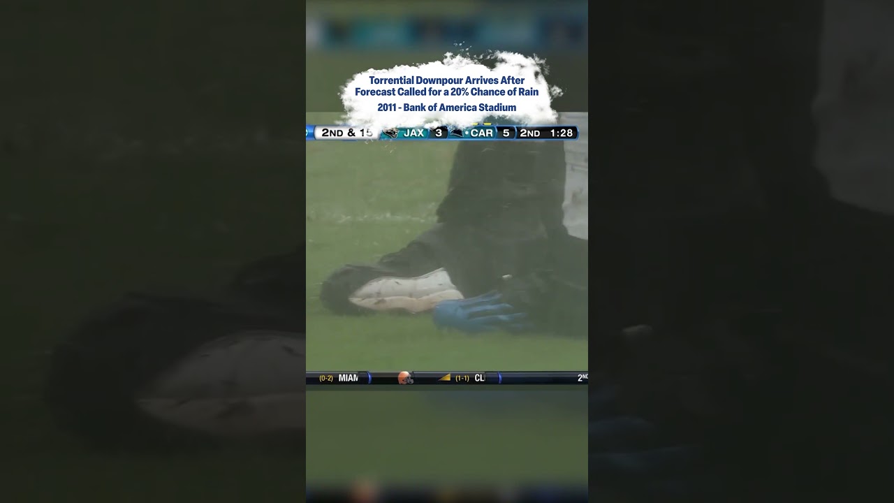 Worst Weather Games: Torrential downpour at Bank of America Stadium