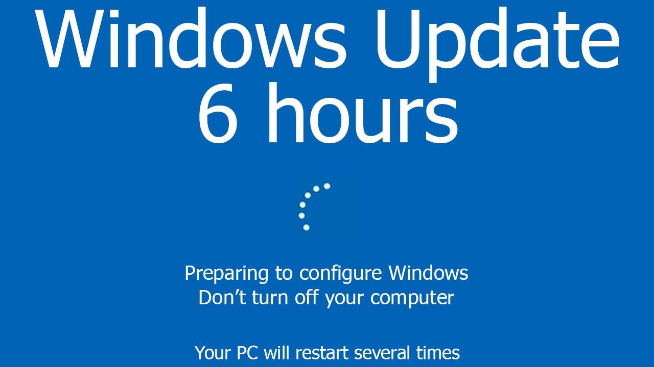 Экран обновления Windows 6 часа РЕАЛЬНОЕ СЧЕТЧИК в 4K UHD!