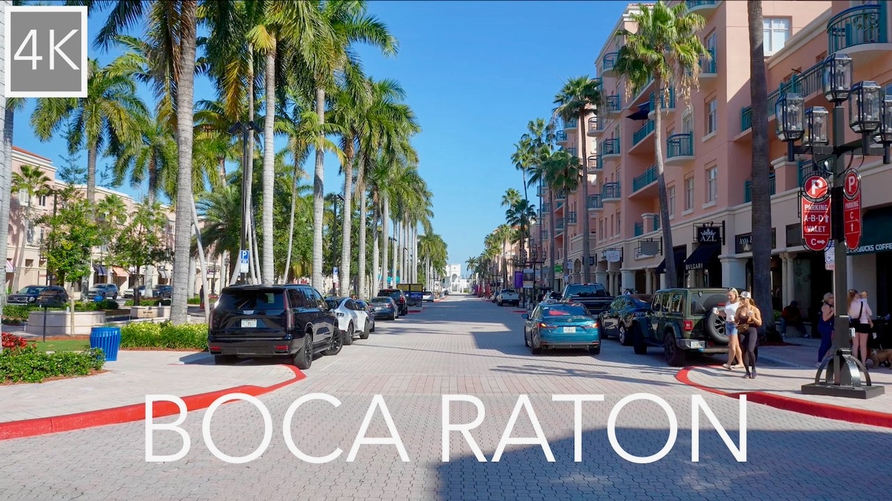 Boca Raton, Florida 4K Driving Tour | Ocean Blvd, Downtown & Scenic Streets