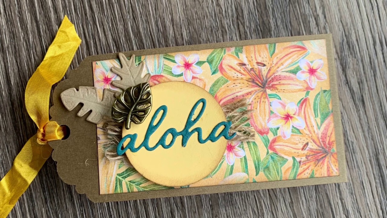 Tutorial: Anhängerstanzen-Faltbox "Tropenreise" mit Produkten von Stampin' Up!