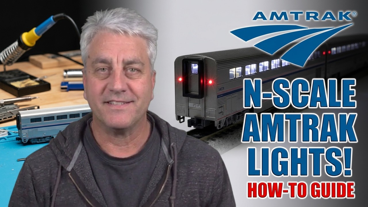 How to Install LED Lighting N Scale Kato Amtrak Superliners Marker Lights