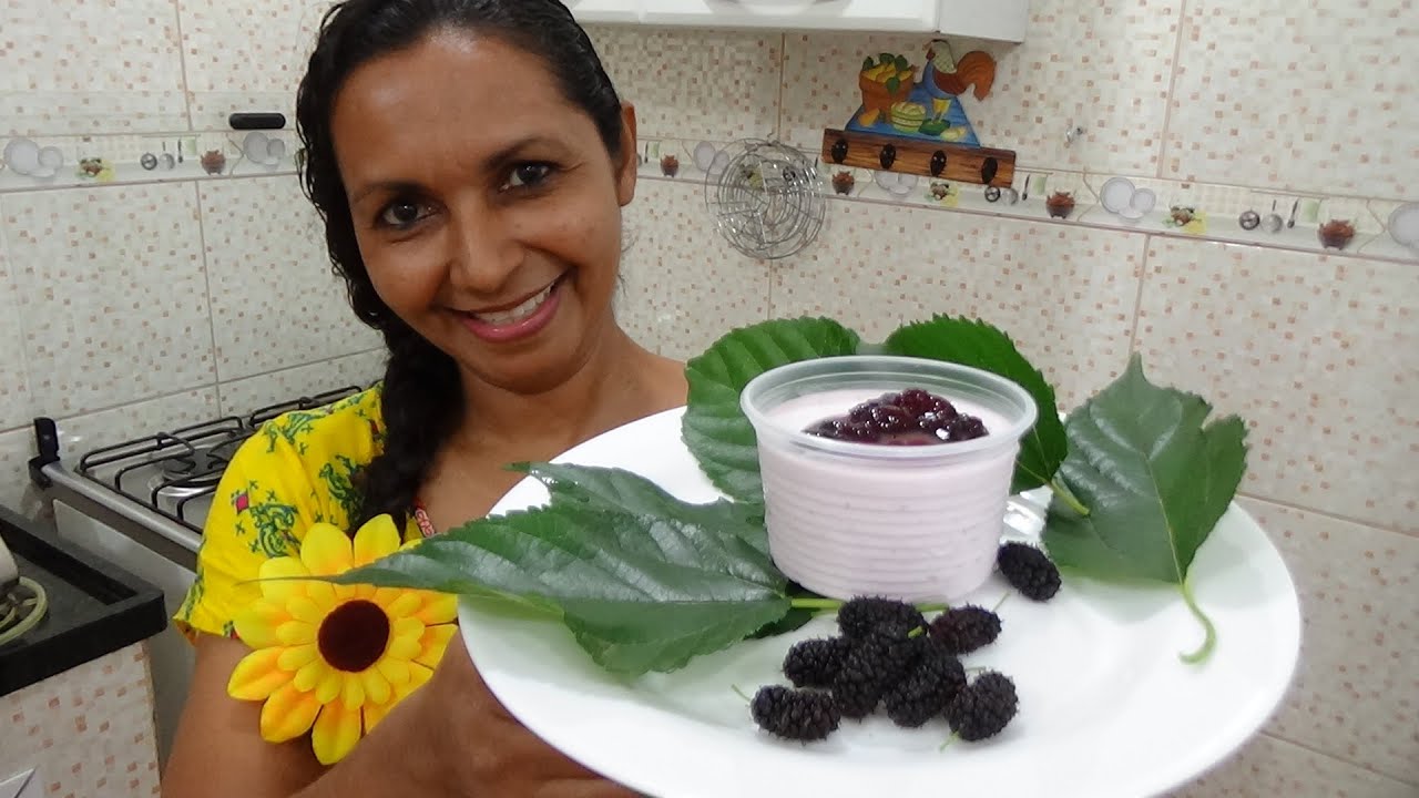 VAI UM SORVETINHO DE AMORA AÍ? SORVETE DE AMORA SUPER CREMOSO