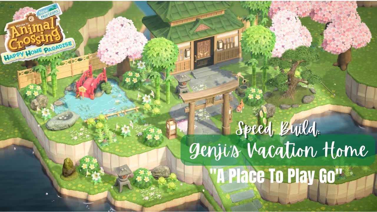 Genji's Vacation Home (A Place to Play Go) | Speed Build | Animal Crossing New Horizons