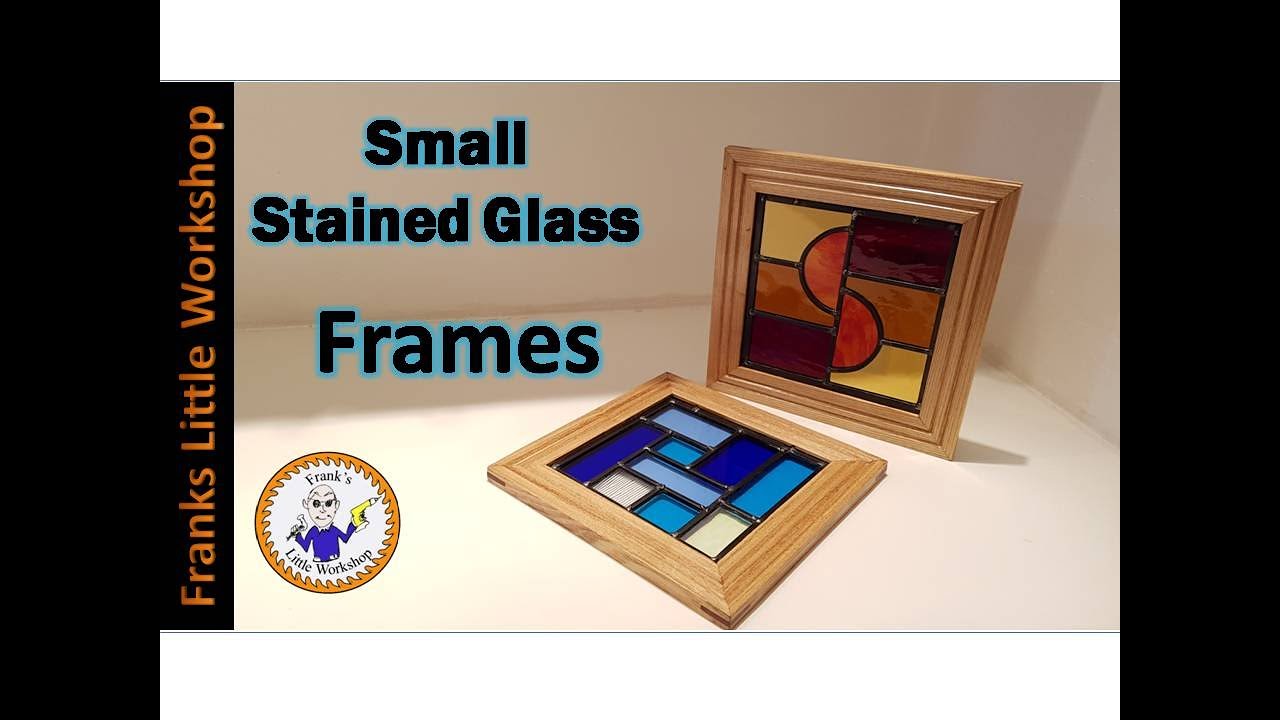 Wooden frames for stained glass.