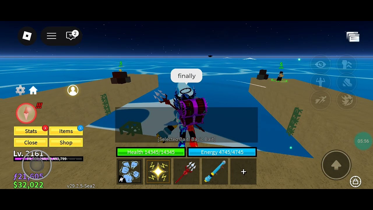 FISHING IN BLOX FRUITS (MID LUCK)