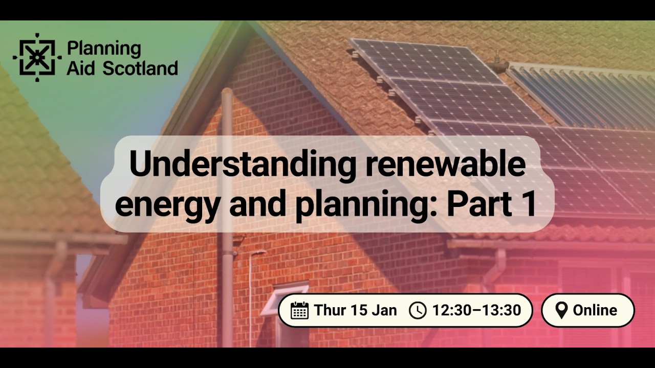 Understanding renewable energy and planning &ndash; Part 1