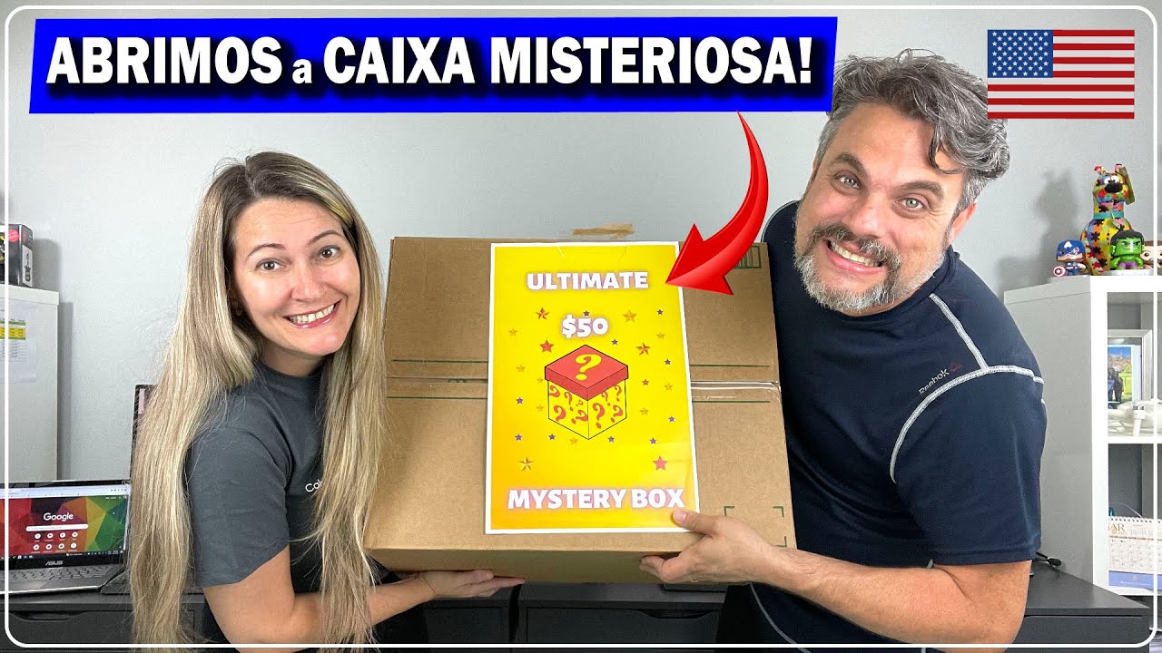 Abrimos a CAIXA MISTERIOSA que pagamos 50 dólares. 🙀🛍️ Você não vai ACREDITAR no que tinha dentro!