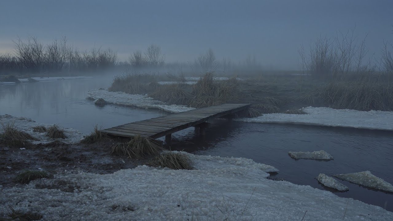 The Bridge at the End of Winter | 27 min of Sad Piano & Melting Ice 