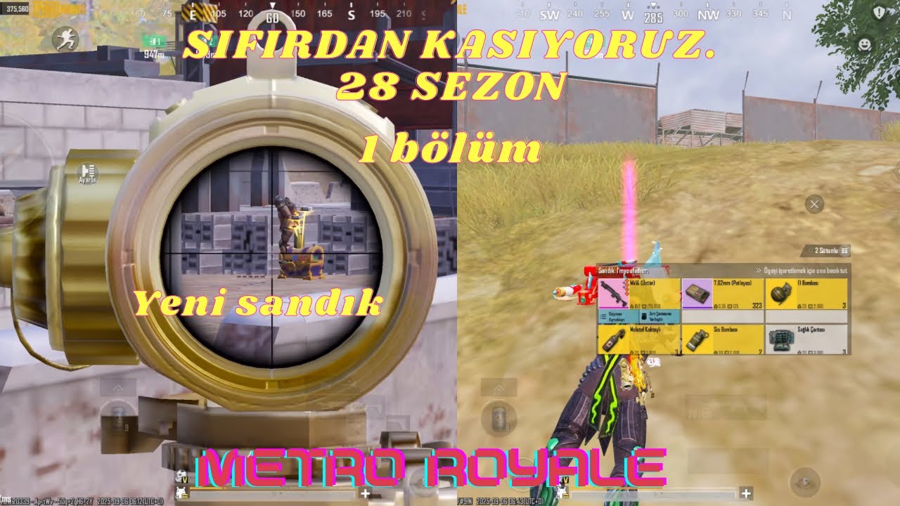SIFIRDAN KASIYORUZ 28 SEZON / 1 BÖLÜM  - METRO ROYALE PUBGMOBİLE 