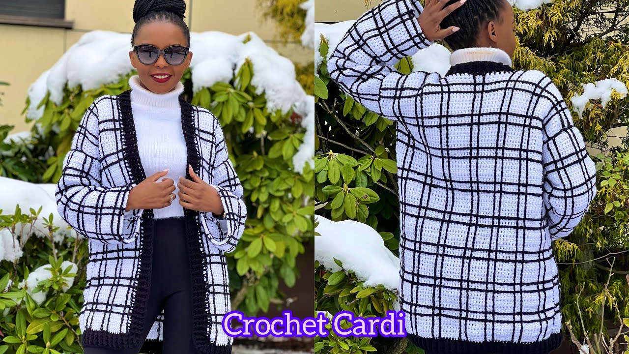 How To Crochet A Plaid Cardigan